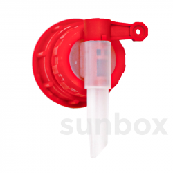 Bouchon avec Robinet Rouge D50 Débit de 1,5 Litre