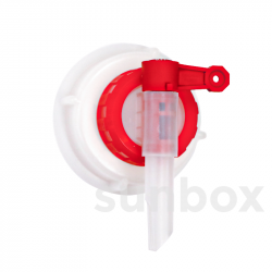Bouchon avec Robinet Rouge D61 Débit de 5 Litre