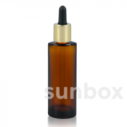 Flacon Cylindrique Lucia 100ml Ambre