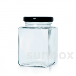 Pot CUBIC en Verre Transparent 375ml