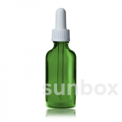 Flacon en verre vert pomme de 50 ml