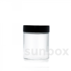 Pot en verre transparent de 180ml