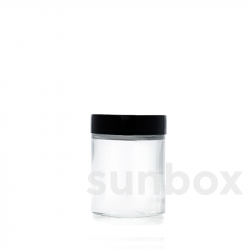 Pot en verre transparent de 75ml