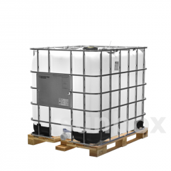 Dépôt IBC Naturel 1000L, Densité 1900 avec Palette en Bois - UN approuvé