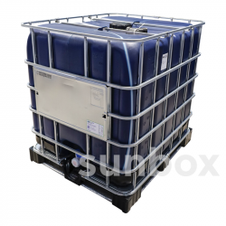 Cuve IBC 1000L Bleu Foncé, Ouverture 220