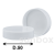 Couvercle Chicago Blanc brillant D50