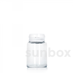 Pilulier en Verre 20ml Transparent